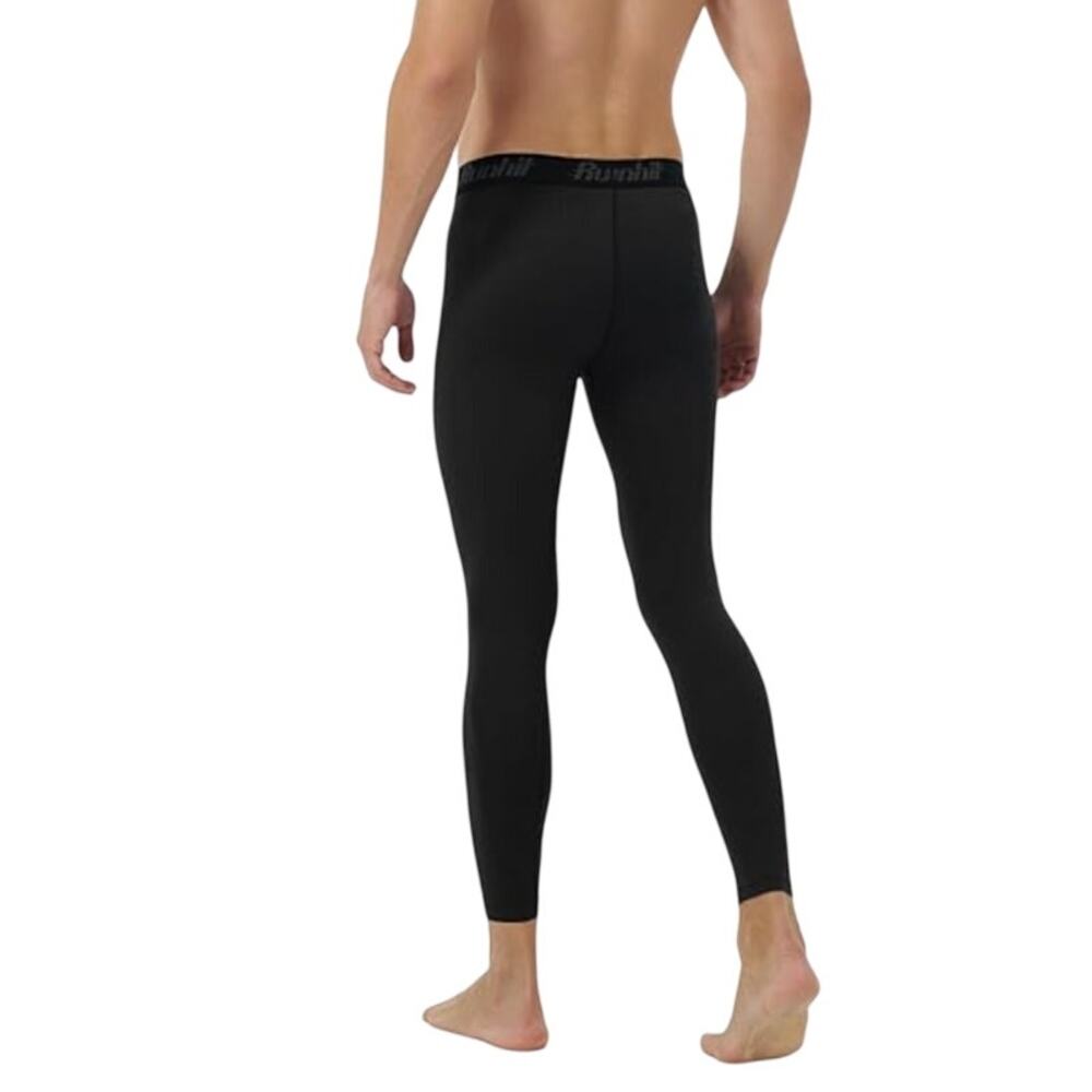Runhit Men's Large Black Compression Running Athletic Workout Tights - Picture 4 of 8